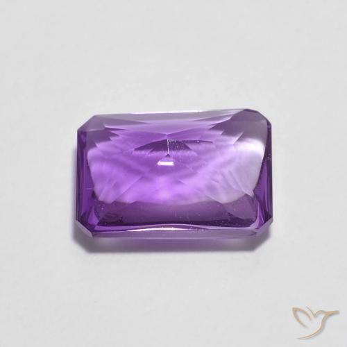 1.34 карата, натуральный Medium Dark-Violet Аметист, Октагон / Изумрудная Огранка, Прозрачный