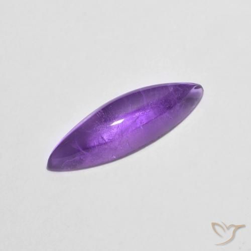 1.79ct Натуральный Темно-фиолетовый Аметист, Маркиза, Прозрачный