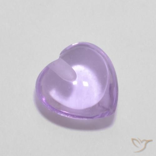 0.95 карата, натуральный Medium Light-Violet Аметист, Сердце, Прозрачный