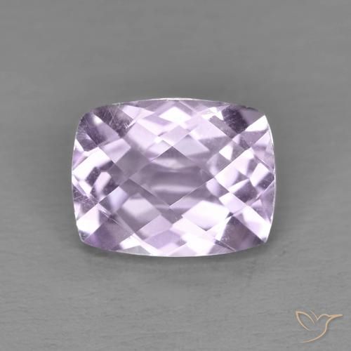 2.02ct Натуральный Светло-розовато-фиолетовый Аметист, Подушка, Чистота VVS