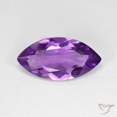 3.14ct Натуральный Medium Dark-Violet Аметист, Маркиза, Чистота VVS