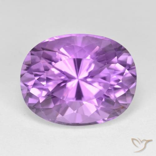 12.86ct Натуральный Средний пурпурно-фиолетовый Аметист, Овал, VVS-VS