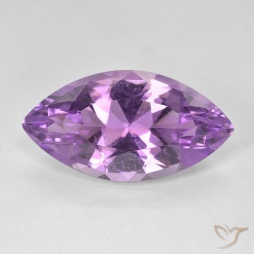 8.53ct Натуральный Пурпурно-фиолетовый Аметист, Маркиза, Чистота VVS