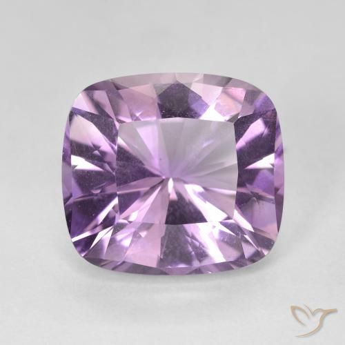 8.76ct Натуральный Пурпурно-фиолетовый Аметист, Подушка, Чистота VVS
