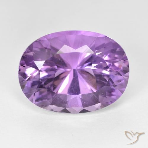11.53ct Натуральный Средний фиолетовый Аметист, Овал, Чистота VVS