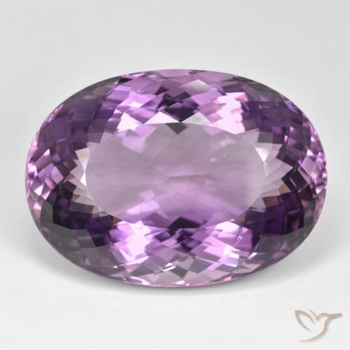 105.24ct Натуральный Светло-средний фиолетовый Аметист, Овал, IF