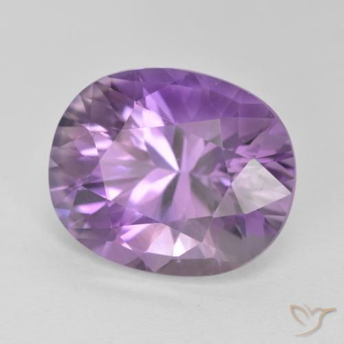 9.17 карата, натуральный Medium Light Purplish-Violet Аметист, Овал, Чистота VS