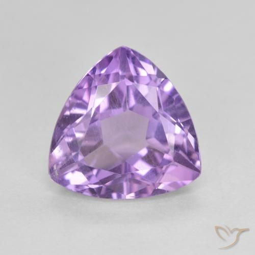 2.88ct Натуральный Розовато-фиолетовый Аметист, Триллион, Чистота VS