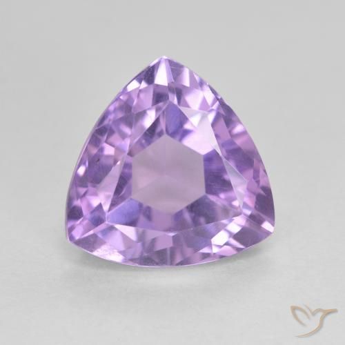 3.24ct Натуральный Средний фиолетовый Аметист, Триллион, VVS-VS