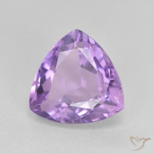 3.28ct Натуральный Средний фиолетовый Аметист, Триллион, Чистота VS