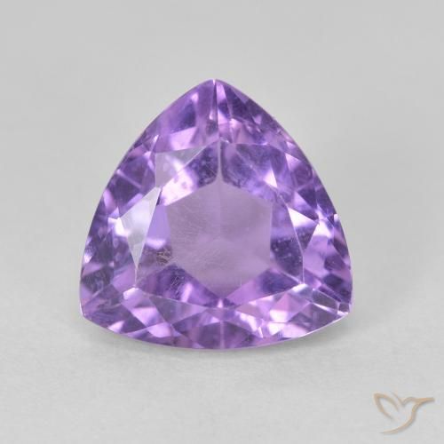 3.21ct Натуральный Розовато-фиолетовый Аметист, Триллион, Чистота VS