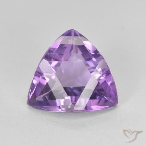 3.05ct Натуральный Средний фиолетовый Аметист, Триллион, VVS-VS