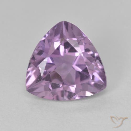 2.79ct Натуральный Розовато-фиолетовый Аметист, Триллион, Чистота VVS