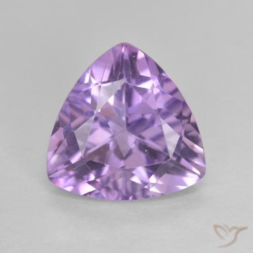 2.92ct Натуральный Розовато-Ирис Фиолетовый Аметист, Триллион, Чистота VVS