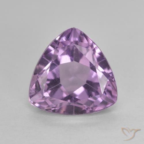 3.18ct Натуральный Розовато-фиолетовый Аметист, Триллион, Чистота VVS