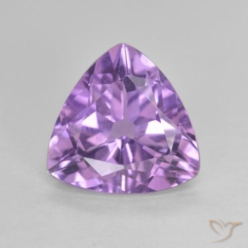 2.77ct Натуральный Розовато-фиолетовый Аметист, Триллион, Чистота VVS