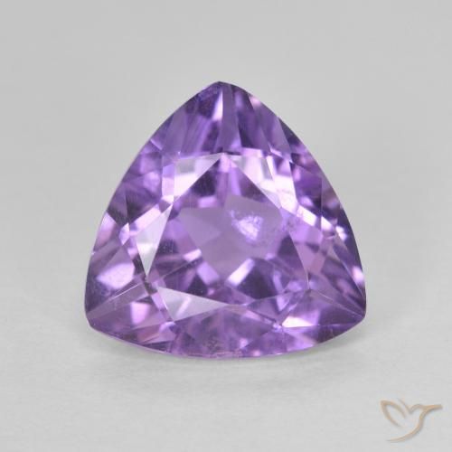 2.92ct Натуральный Баклажан Фиолетовый Аметист, Триллион, Чистота VS