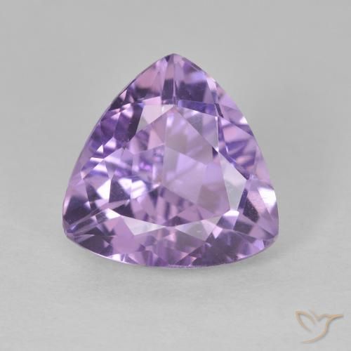 2.90ct Натуральный Средний фиолетовый Аметист, Триллион, Чистота VS