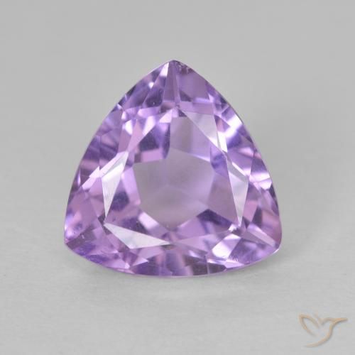 2.98ct Натуральный Средний фиолетовый Аметист, Триллион, Чистота VS