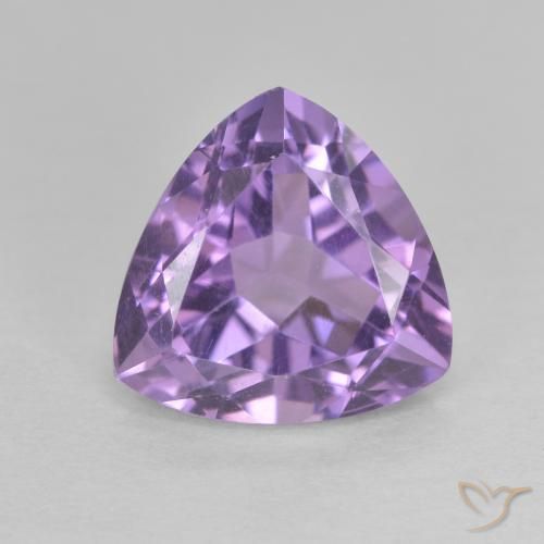 3.24ct Натуральный Средний фиолетовый Аметист, Триллион, VVS-VS