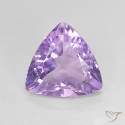 2.80ct Натуральный Средний фиолетовый Аметист, Триллион, VVS-VS