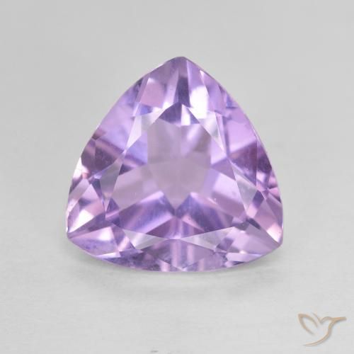 2.74ct Натуральный Средний фиолетовый Аметист, Триллион, VVS-VS