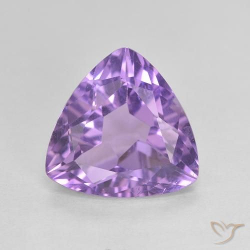 2.71ct Натуральный Темно-фиолетовый Аметист, Триллион, VVS-VS