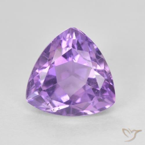 3.19ct Натуральный Пурпурно-фиолетовый Аметист, Триллион, VVS-VS