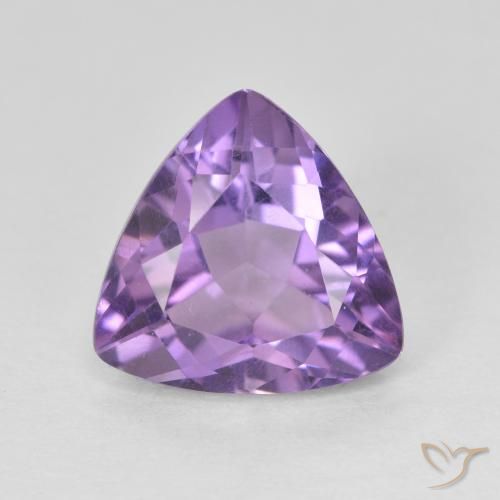2.96ct Натуральный Розовато-фиолетовый Аметист, Триллион, VVS-VS
