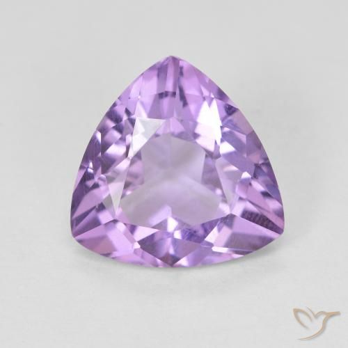 2.58ct Натуральный Средний фиолетовый Аметист, Триллион, VVS-VS