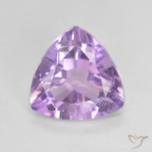 2.92ct Натуральный Средний фиолетовый розовый Аметист, Триллион, VVS-VS