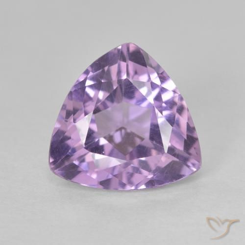 3.03ct Натуральный Средний фиолетовый Аметист, Триллион, VVS-VS