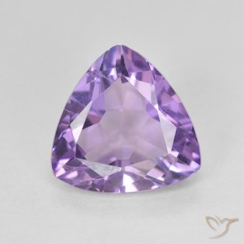 2.74ct Натуральный Средний фиолетовый розовый Аметист, Триллион, VVS-VS