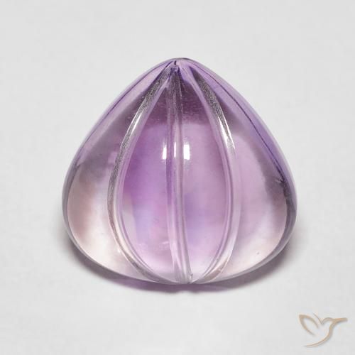 4.11ct Натуральный Сангрия Фиолетовая Аметист, Форма груши, Прозрачный