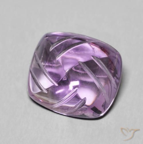 6.81 карата, натуральный Medium Light Purplish-Violet Аметист, причудливая, Прозрачный