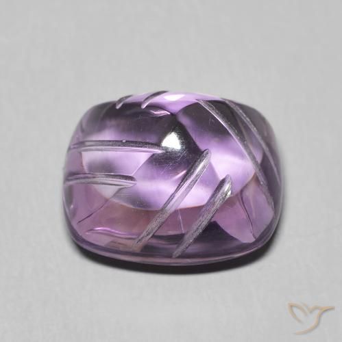 6.81 карата, натуральный Medium Light Purplish-Violet Аметист, причудливая, Прозрачный