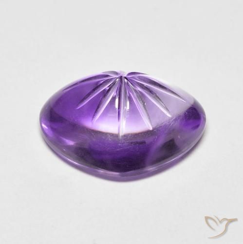 5.99 карата, натуральный Средний фиолетовый Аметист, Сердце, Прозрачный