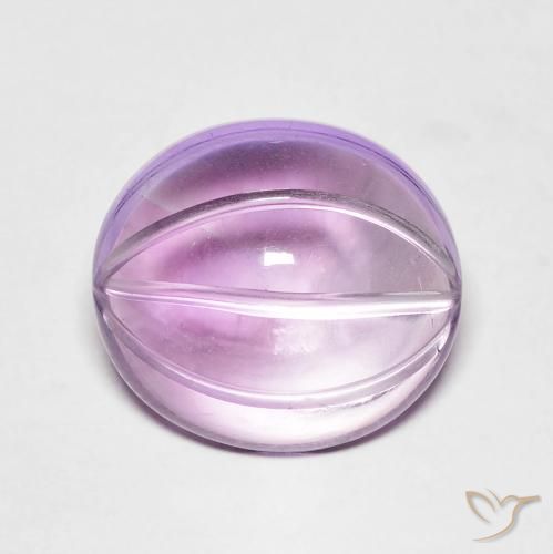 5.72ct Натуральный Розовато-фиолетовый Аметист, Овал, Прозрачный