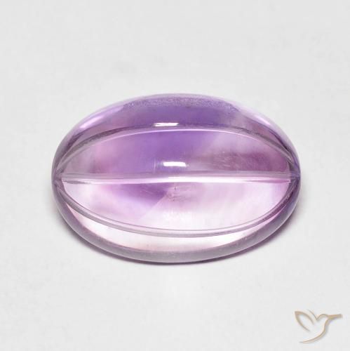 6.36ct Натуральный Сангрия Фиолетовая Аметист, Овал, Прозрачный