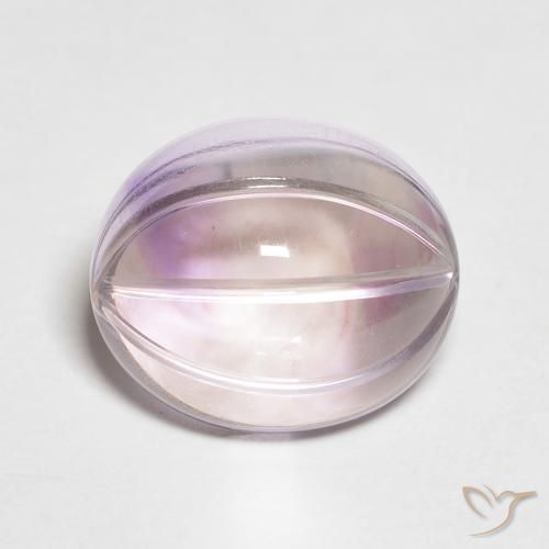5.44ct Натуральный Светлый Ирис Фиолетовый Аметист, Овал, Прозрачный