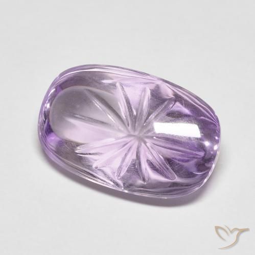 7.48ct Натуральный Средний фиолетовый Аметист, Овал, Прозрачный