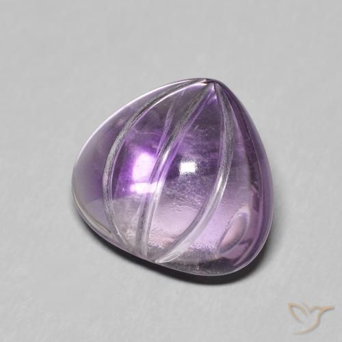 5.56 карата, натуральный Medium Light Purplish-Violet Аметист, Форма груши, Прозрачный