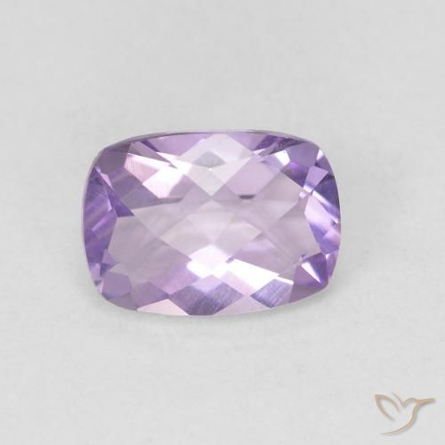 0.85ct Натуральный Средний фиолетовый Аметист, Подушка, Чистота VVS