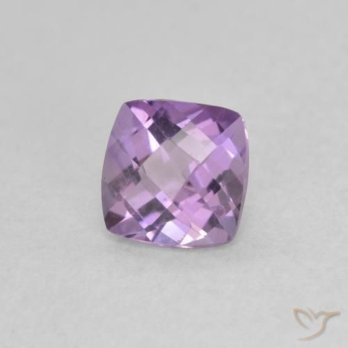 0.48ct Натуральный Розовато-фиолетовый Аметист, Подушка, Чистота VVS