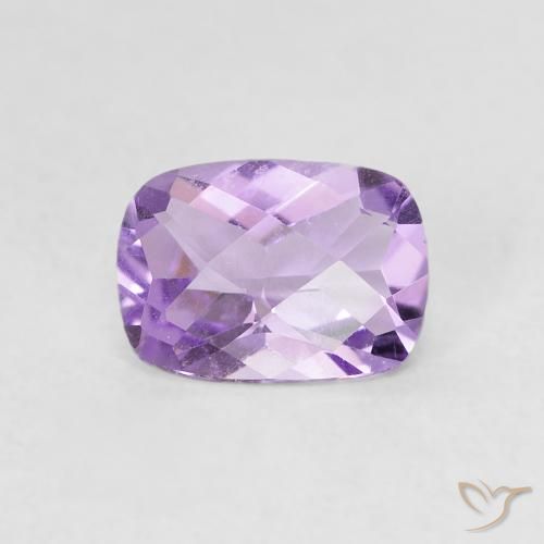 0.77ct Натуральный Розовато-фиолетовый Аметист, Подушка, Чистота VVS
