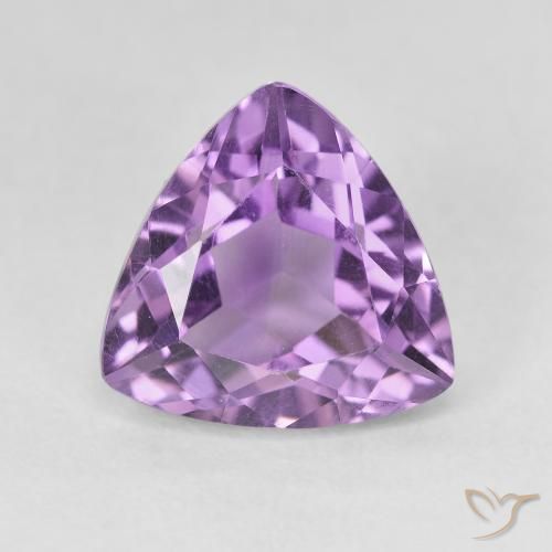 3.17ct Натуральный Средний пурпурно-фиолетовый Аметист, Триллион, VVS-VS