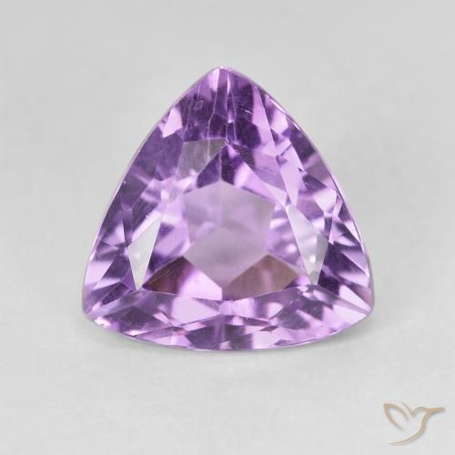 2.96ct Натуральный Пурпурно-фиолетовый Аметист, Триллион, VVS-VS