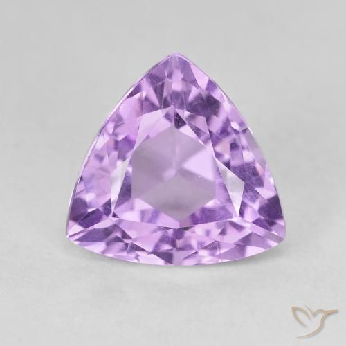 3.01ct Натуральный Средний пурпурно-фиолетовый Аметист, Триллион, VVS-VS