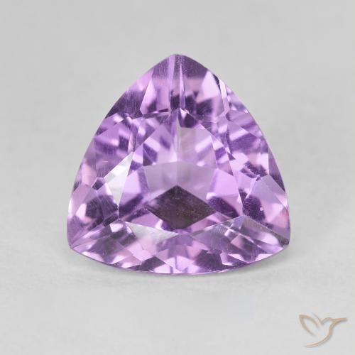 2.86ct Натуральный Средний пурпурно-фиолетовый Аметист, Триллион, VVS-VS