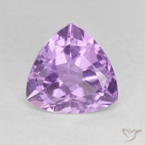 2.91ct Натуральный Пурпурно-фиолетовый Аметист, Триллион, VVS-VS